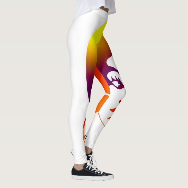 Leggings Fille noire géniale avec des guêtres d'Afro : (Droite)