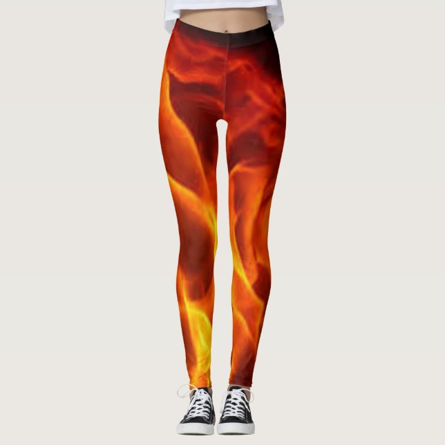 Leggings Fille sur les jambes en feu (Devant)