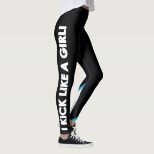 Leggings Filles de karaté - guêtres noires de devise