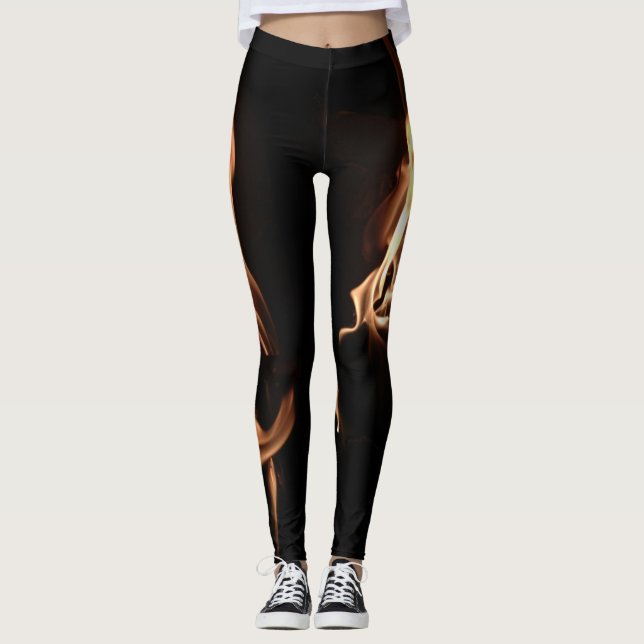 Leggings Filles sur le feu (Devant)