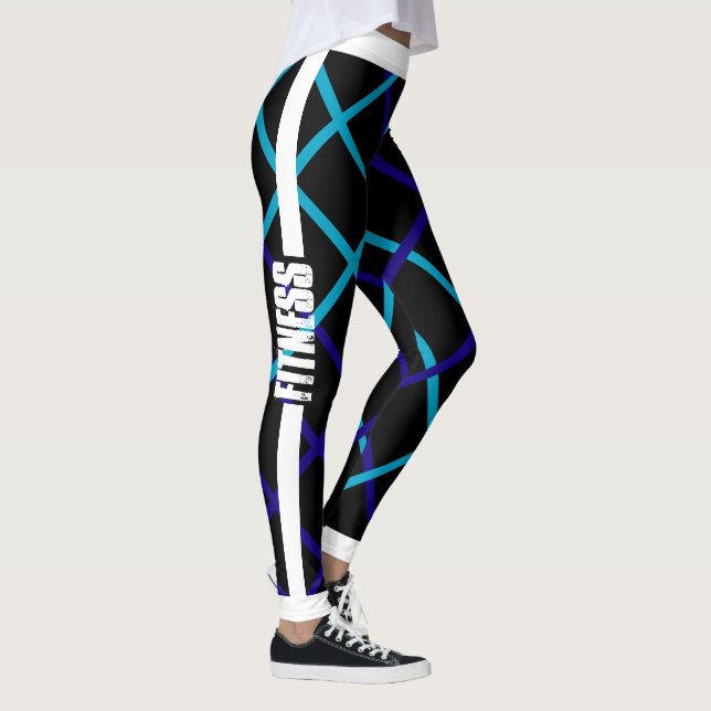 Leggings Fitness/Énergie (Découpe blanche) (Droite)
