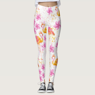 Leggings Flamant rose de fantaisie