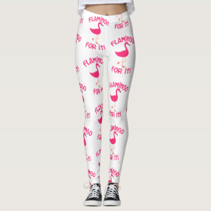 Leggings Flamant rose pour lui motif tropical d'oiseau