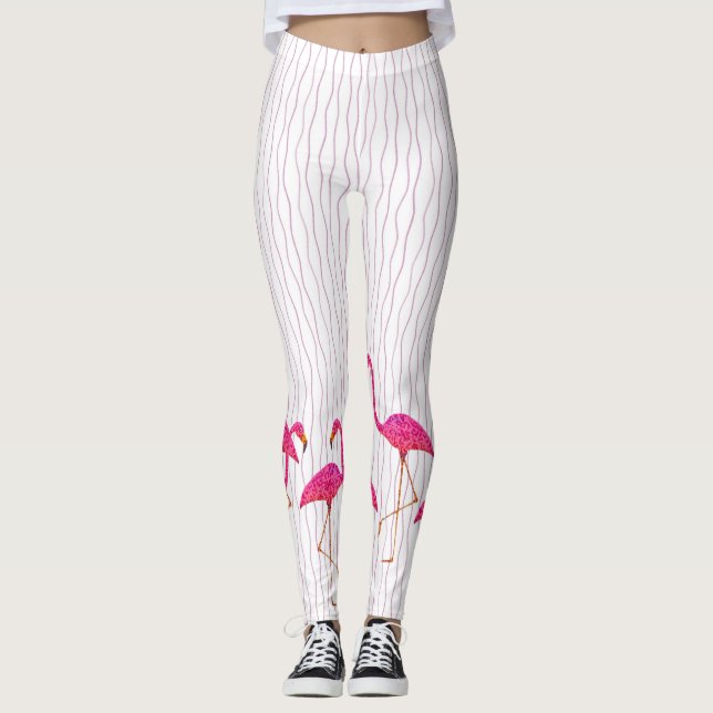 Leggings Flamants roses roses (Devant)