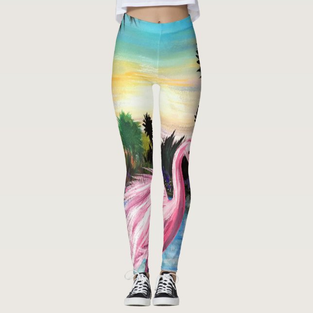 Leggings Flamingo Paradise (Devant)