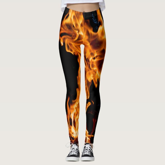 Leggings Flamme orange (Devant)
