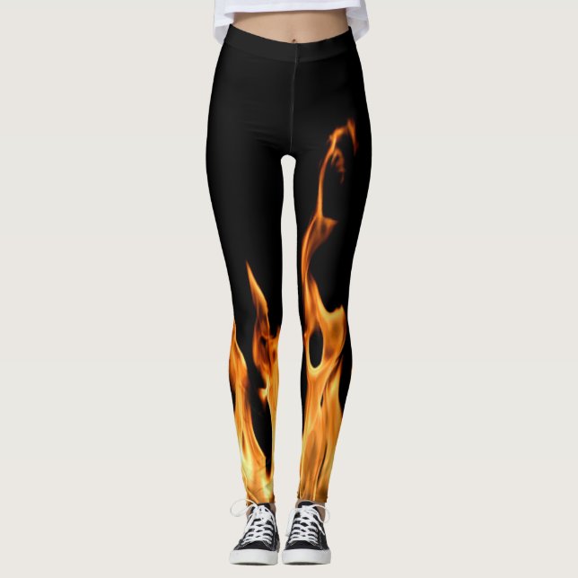 Leggings Flammes - Flamme - Flammes - Flammes - Feutre - Fe (Devant)