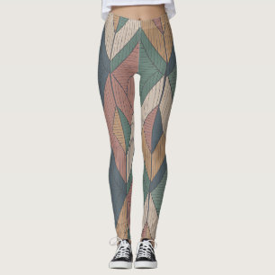 Leggings Flèche Parang Chevron - Motif Batik Bali