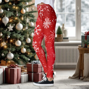 Leggings Flèches blanches Ruby Red