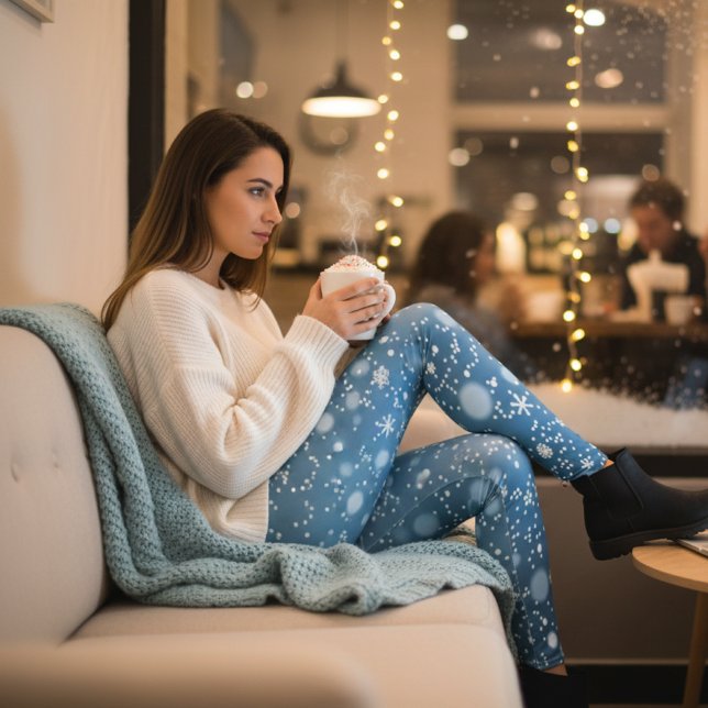 Leggings Flèches d'hiver bleu (Créateur téléchargé)