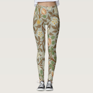 Leggings Fleur botanique de trèfle William Morris