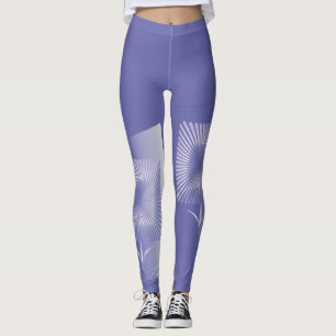 Leggings Fleur carré violette