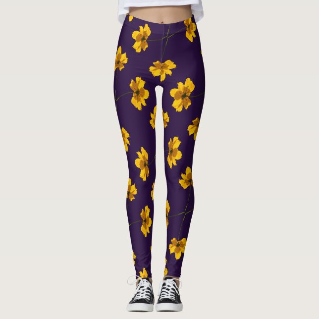 Leggings Fleur Coréopsis (Devant)