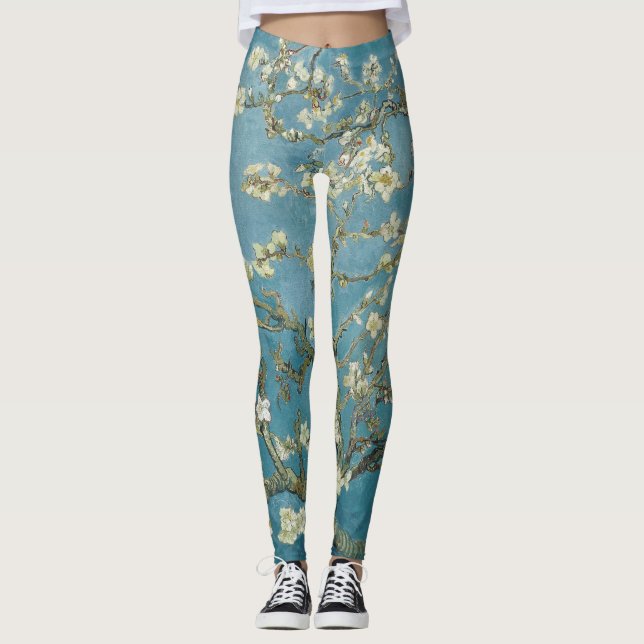Leggings Fleur d'amandes de Vincent van Gogh (1890) (Devant)