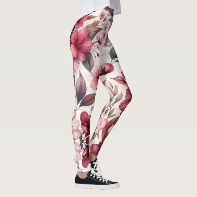 Leggings Fleur de cerise (Droite)
