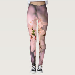 Leggings Fleur de cerisier Japon rose floral assez unique