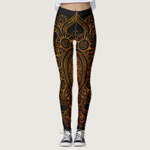 Fleur de mandala - noir et or
