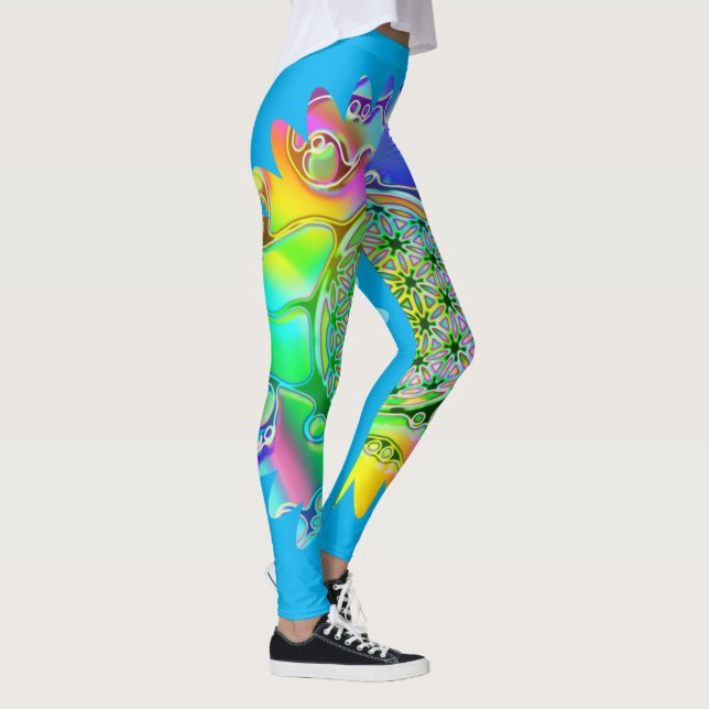 Leggings Fleur De Vie - Fleur Géométrique 5 (Droite)