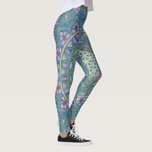 Leggings Fleur de Vie - Mandala Style Inde 1