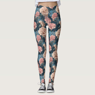 Leggings Fleur d'Œillet Cardio Œillet Floral Fête des Mères