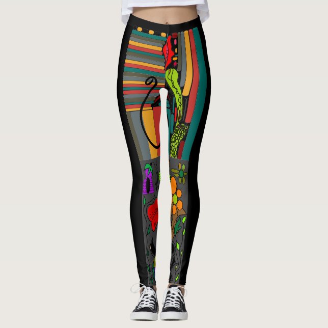 Leggings Fleur fille (Devant)