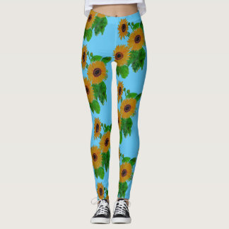 Leggings fleurs