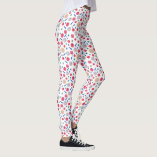 Leggings Fleurs d'aquarelle de printemps