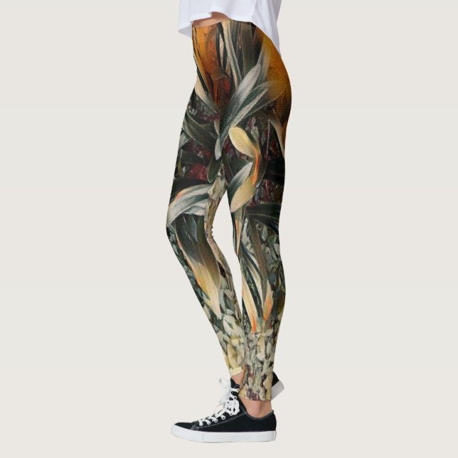 Leggings Fleurs d'art (Gauche)
