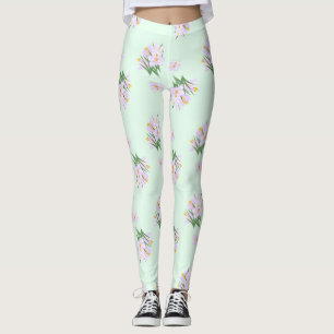 Leggings Fleurs de printemps crocus