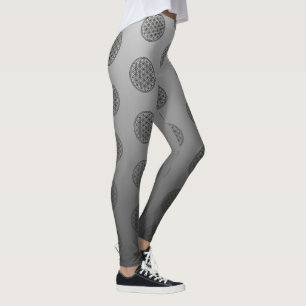Leggings FLEURS DE VIE - Symbole de géométrie sacrée plan 1