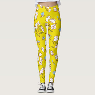 Leggings Fleurs d'insectes Papillons : Patte d'été sans joi