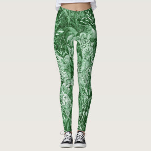 Leggings Fleurs enchantées dans la forêt