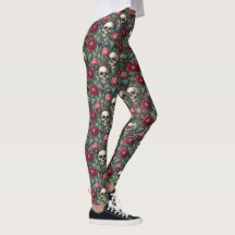 Fleurs et crânes rococo gothiques