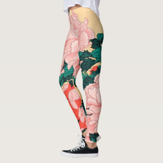 Leggings Fleurs et papillons Hokusai