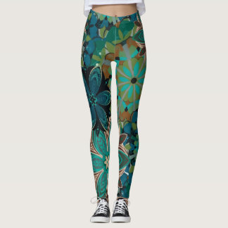 Leggings Fleurs exotiques Motif tropical
