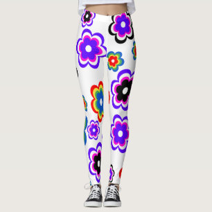Leggings Fleurs Filles à la traîne