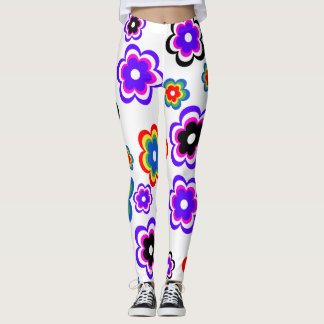 Leggings Fleurs Filles à la traîne