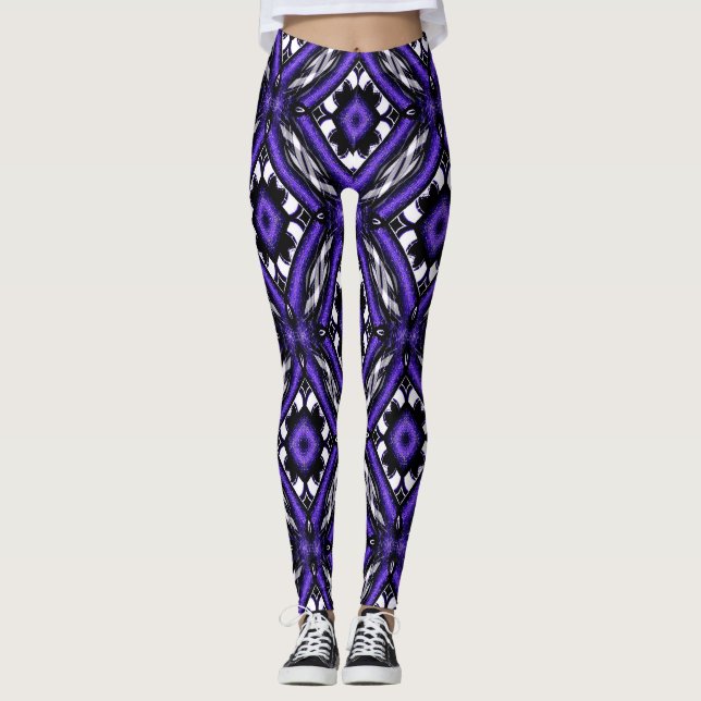 Leggings Fleurs géométriques..... (Devant)