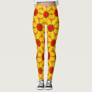Leggings - Fleurs Jaunes