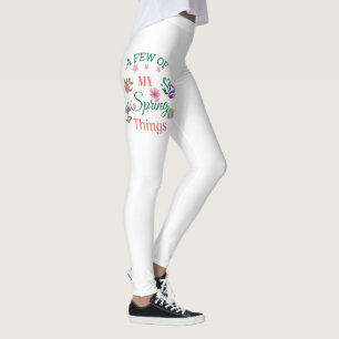 Leggings Fleurs printanières Citation arc-en-ciel Joggers