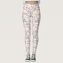 Fleurs roses Cherry Blossom Pastel Feuilles verts