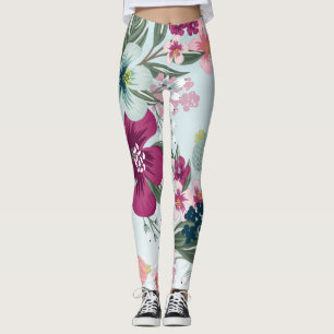 Leggings Fleurs tropicales des jambes des femmes sur l'Ombr