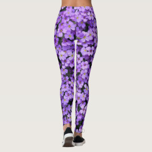 Leggings Fleurs violettes 3