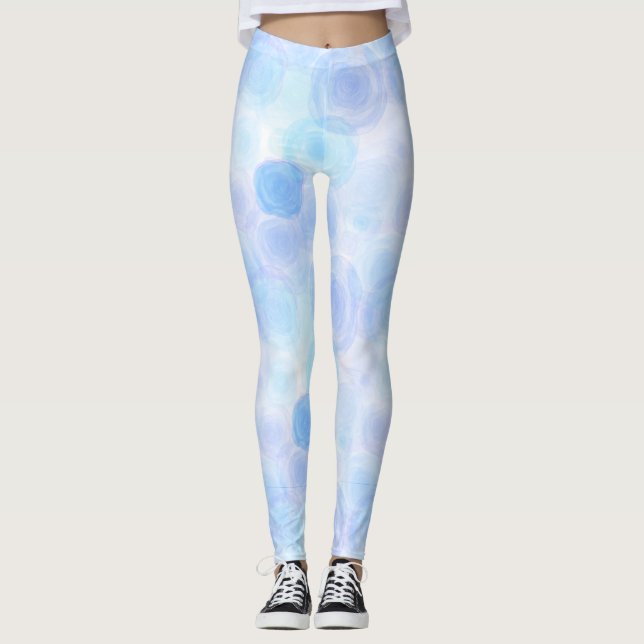 Leggings Flexibilité Rose Flore (Devant)