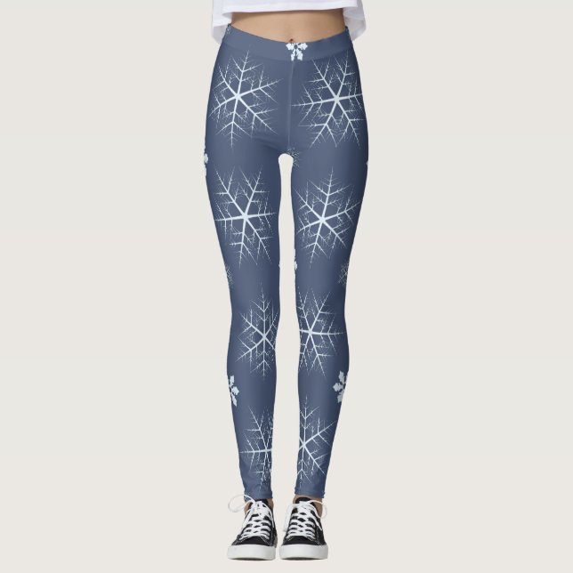 Leggings flocon de neige d'hiver (Devant)