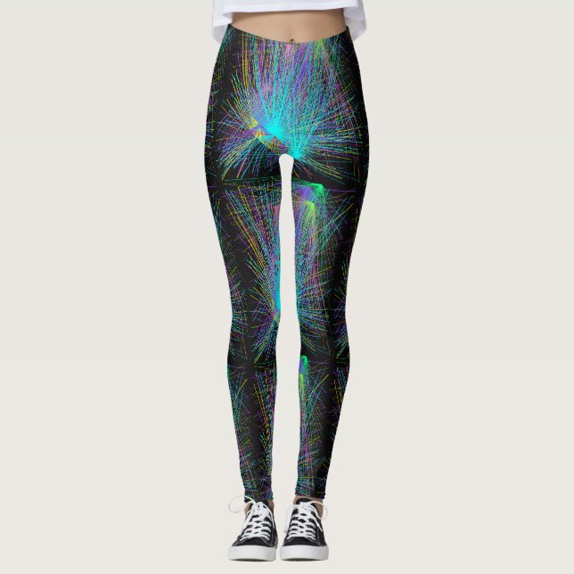 Leggings Floraison radiante de pulse de prisme (Devant)