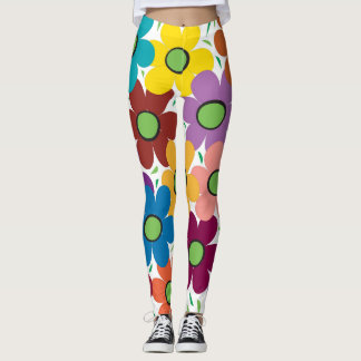 Leggings Floral Abstrait