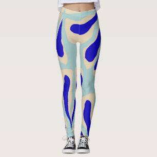 Leggings Floral Contemporain : Mode tendance sans couture.