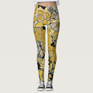 Leggings Floral Ethnique : Texture Créative De Paisley.