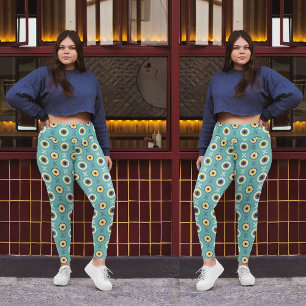 Leggings Floral géométrique